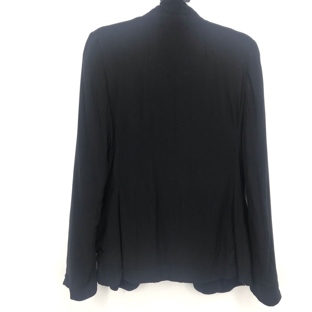 Talula Aritzia Black Lightweight Open Front Blazer Size 6 Minimalist Workwear - Picture 12 of 12